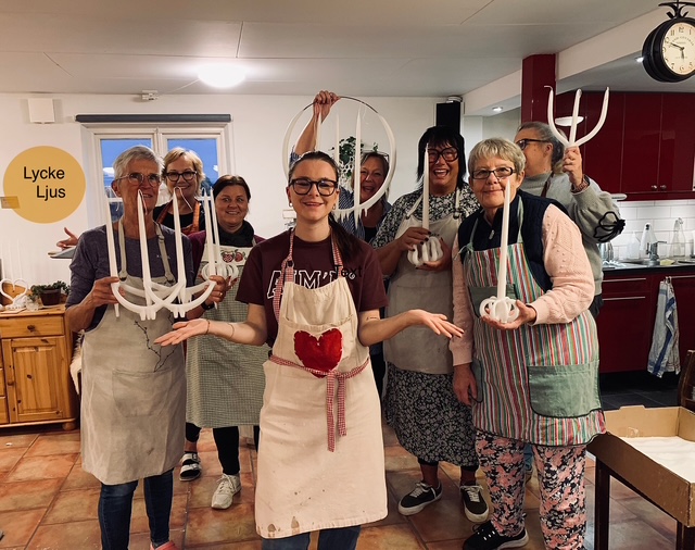 Ljusstöpning i Hermanslycke Tvååker Varberg Halland